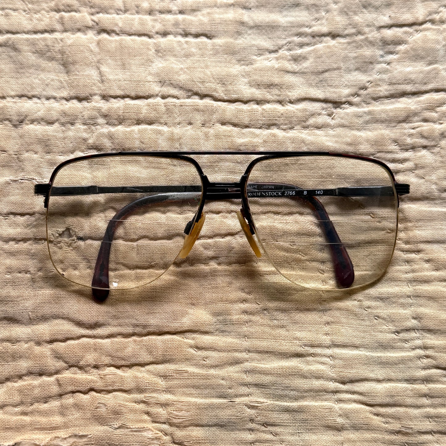 1970s Square Aviator Wire Frame Eyeglasses  - Shop THREADCOUNT Vintage Co.