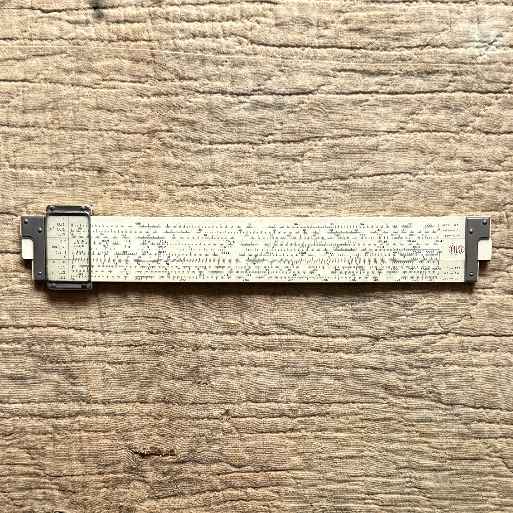 1960s Versalog Bamboo Slide Ruler  - Shop THREADCOUNT Vintage Co.