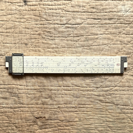 1960s Versalog Bamboo Slide Ruler  - Shop THREADCOUNT Vintage Co.