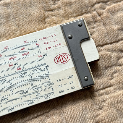 1960s Versalog Bamboo Slide Ruler  - Shop THREADCOUNT Vintage Co.