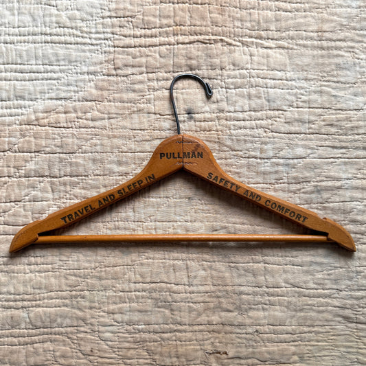 1950s Pullman Company Trains Wood Hanger  - Shop THREADCOUNT Vintage Co.
