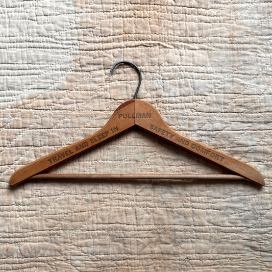 1950s Pullman Company Trains Wood Hanger  - Shop THREADCOUNT Vintage Co.