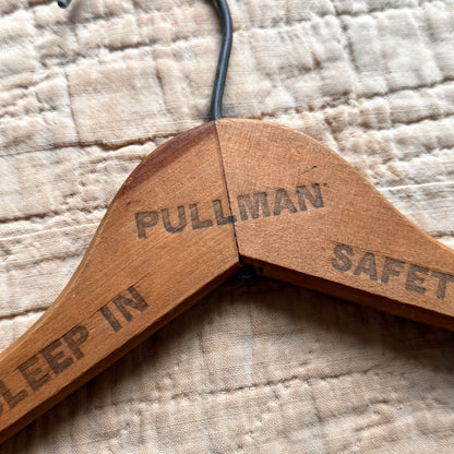 1950s Pullman Company Trains Wood Hanger  - Shop THREADCOUNT Vintage Co.