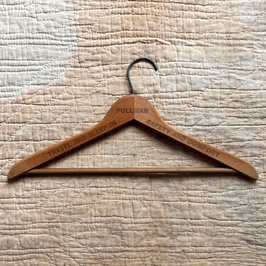 1950s Pullman Company Trains Wood Hanger  - Shop THREADCOUNT Vintage Co.
