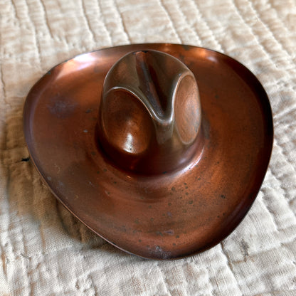 1960s Copper Cowboy Hat Paperweight  - Shop THREADCOUNT Vintage Co.