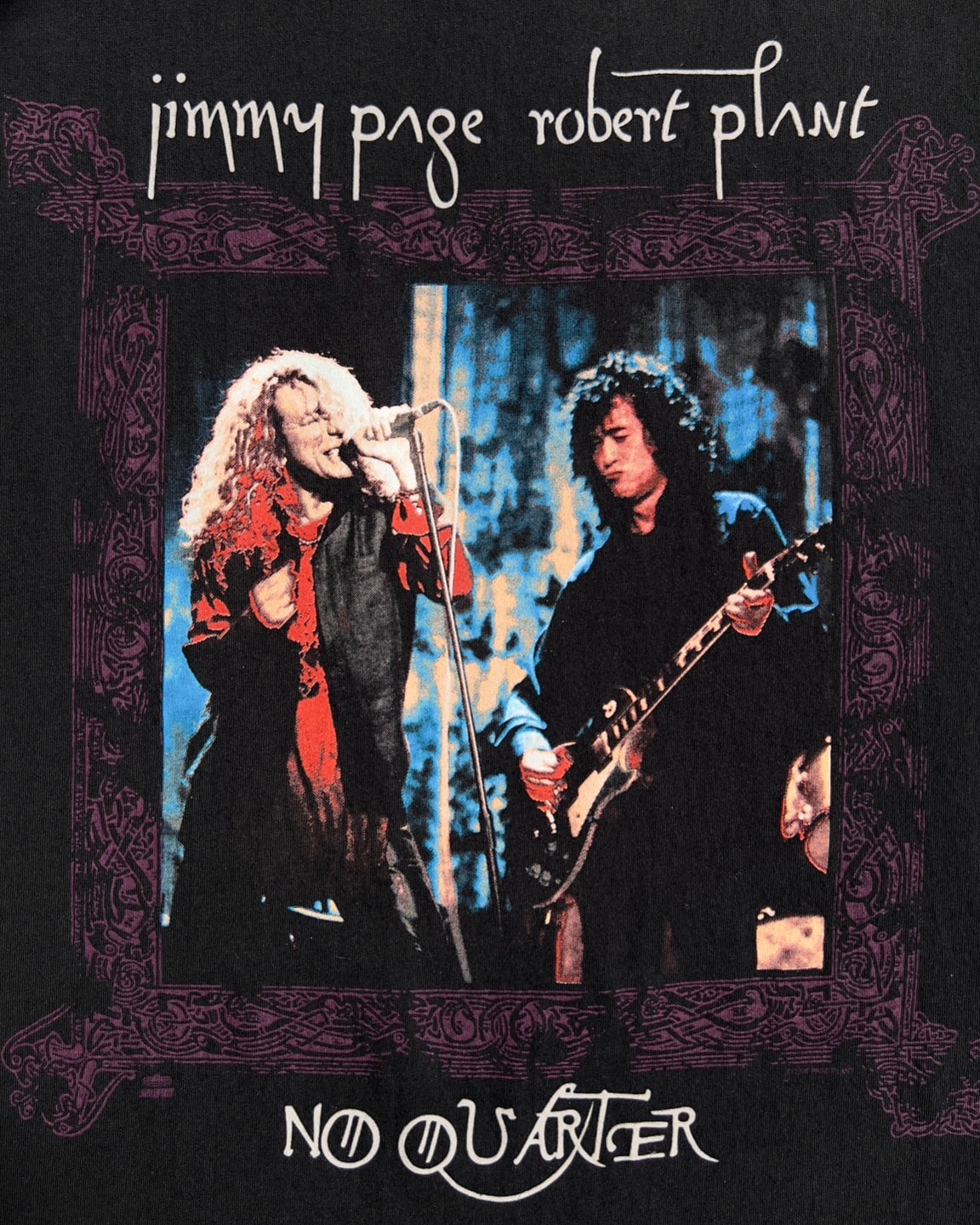 Vintage 1995 Jimmy Page Robert Plant No Quarter World Tour Tee  - Shop ThreadCount Vintage Co.