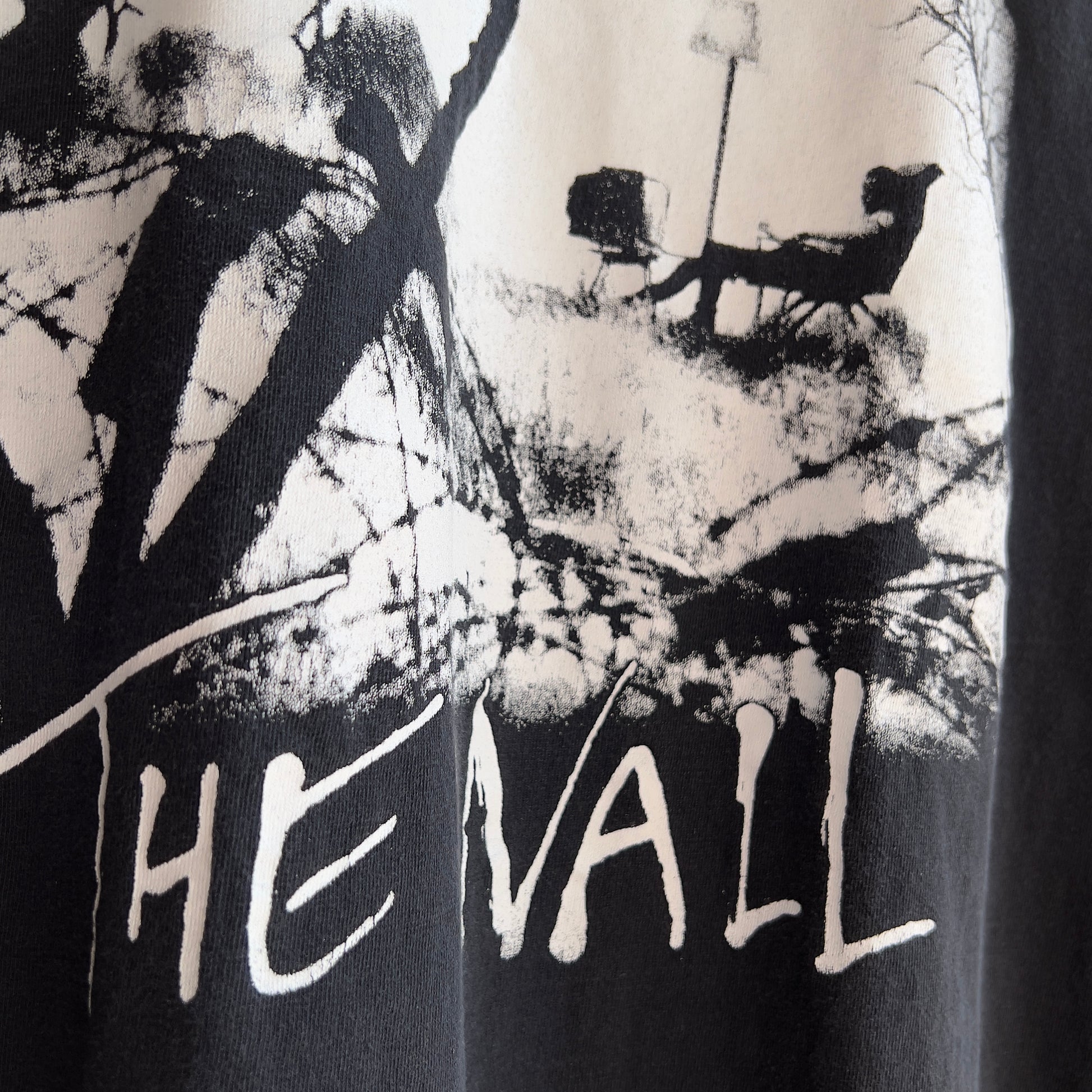 Vintage 2000s Pink Floyd The Wall Faded Black Band Tee  - Shop ThreadCount Vintage Co.