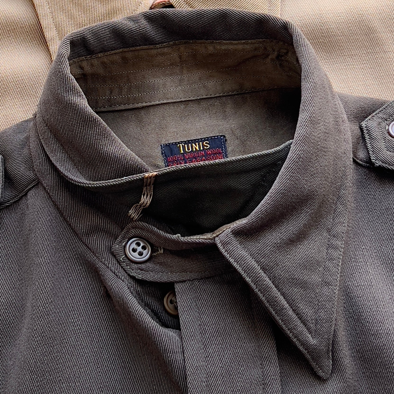 Vintage 1940s U.S. Army Officers Regulation Uniform Shirt  - Shop ThreadCount Vintage Co.