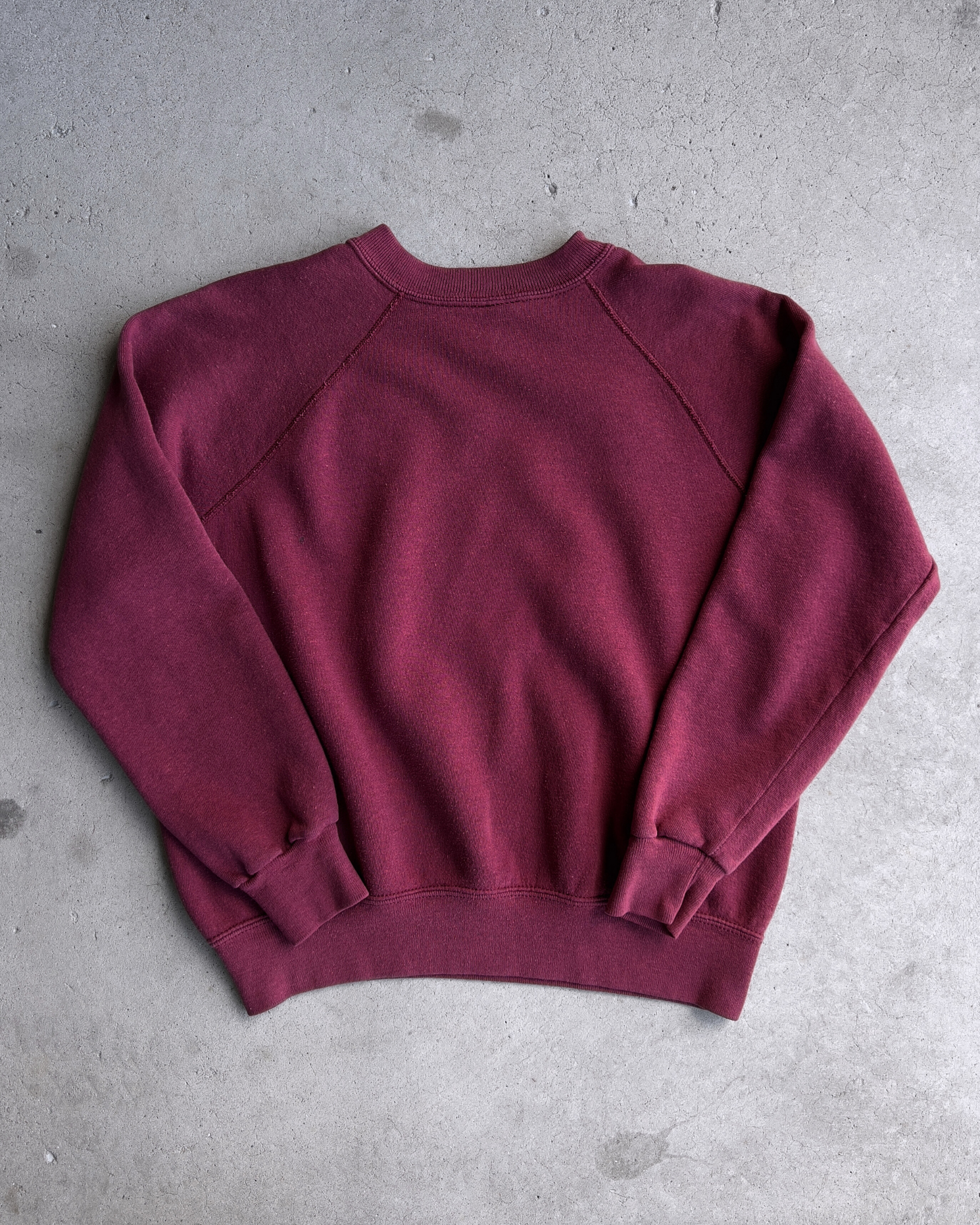 Vintage 1970s MIT Seal Maroon Cotton Raglan Sweatshirt  - Shop ThreadCount Vintage Co.