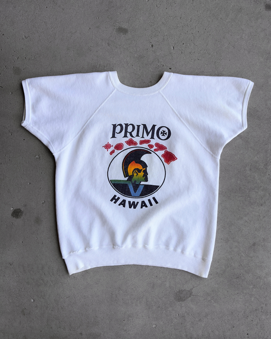 Vintage 1970s Primo Beer Hawaii Short Sleeve Sweatshirt  - Shop ThreadCount Vintage Co.