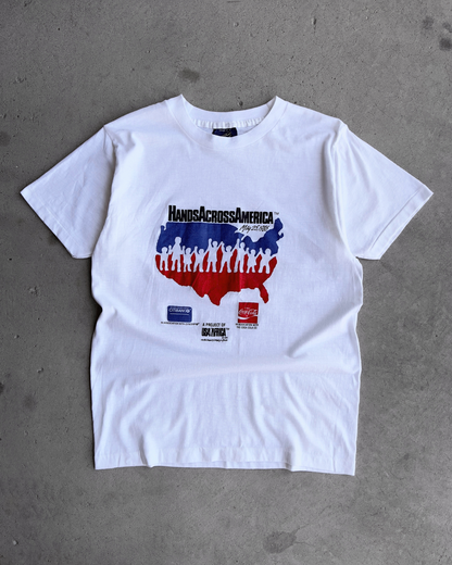 1986 Hands Across America Fundraiser Campaign Tee  - Shop THREADCOUNT Vintage Co.