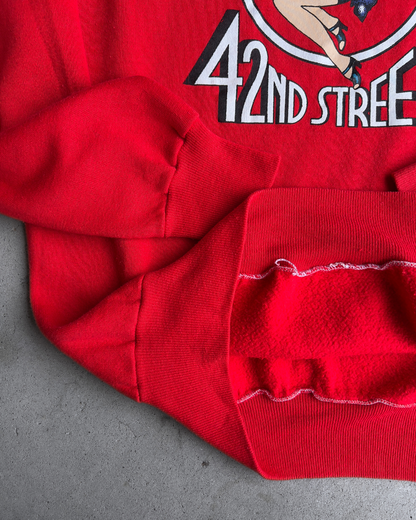 Vintage 1980s 42nd Street Chicago Musical Red Sweatshirt  - Shop ThreadCount Vintage Co.