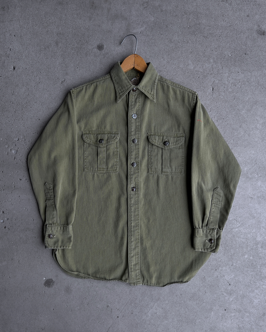 Vintage 1940s Boy Scouts Green Uniform Shirt  - Shop ThreadCount Vintage Co.