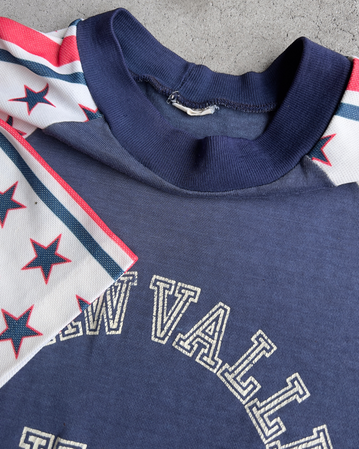 Vintage 1970s Squaw Valley USA Star Spangled Raglan Tee  - Shop ThreadCount Vintage Co.