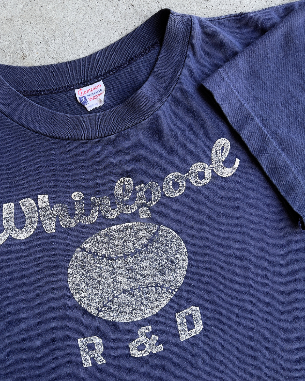 Vintage 1960s Champion Whirlpool R&D Baseball Tee  - Shop ThreadCount Vintage Co.