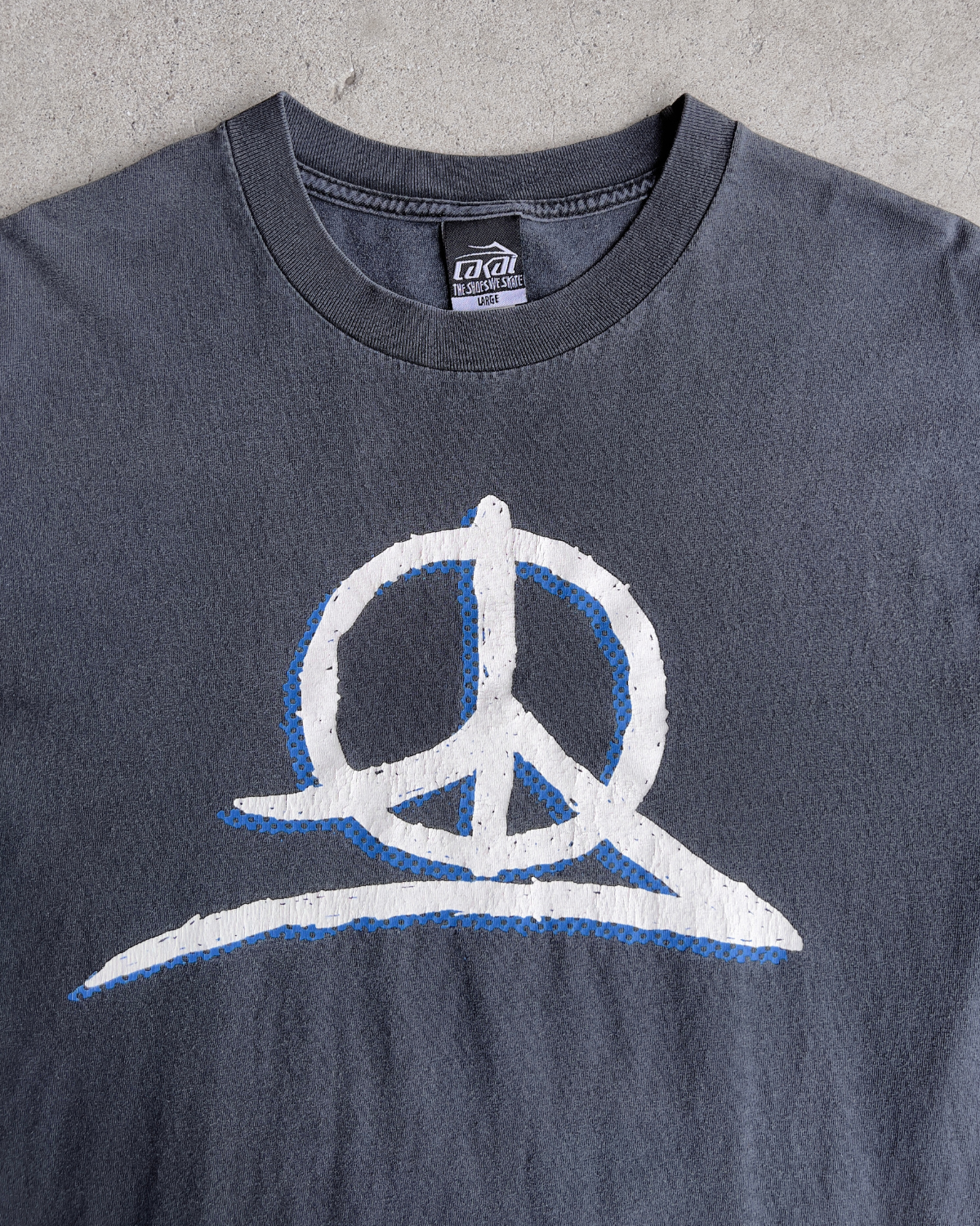 Vintage 2000s Lakai Skateboards Peace Logo Tee  - Shop ThreadCount Vintage Co.