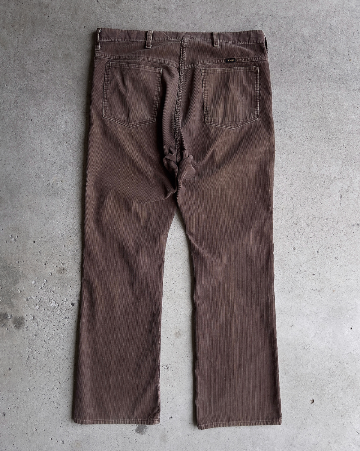 Vintage 1970s Chocolate Brown Faded Corduroy Pants  - Shop ThreadCount Vintage Co.