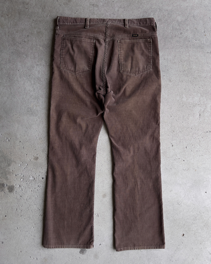 Vintage 1970s Chocolate Brown Faded Corduroy Pants  - Shop ThreadCount Vintage Co.