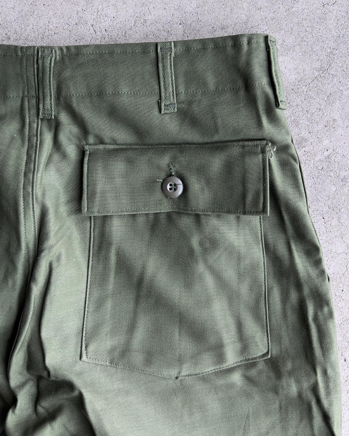 Vintage 1970s OG-107 Army Green Deadstock Field Pants  - Shop ThreadCount Vintage Co.