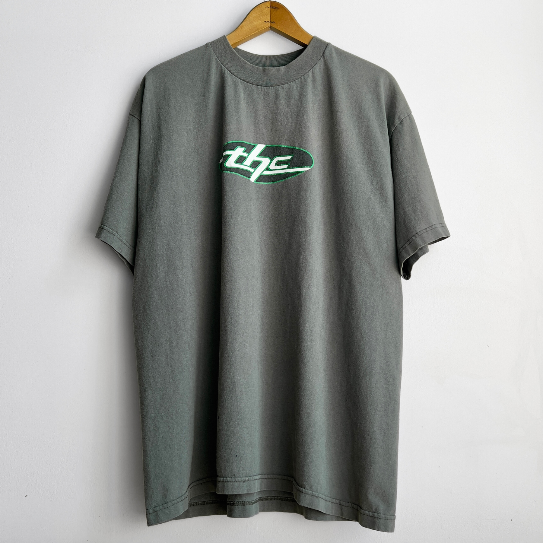 Vintage 1990s Faded Green THC Acronym Graphic Tee  - Shop ThreadCount Vintage Co.