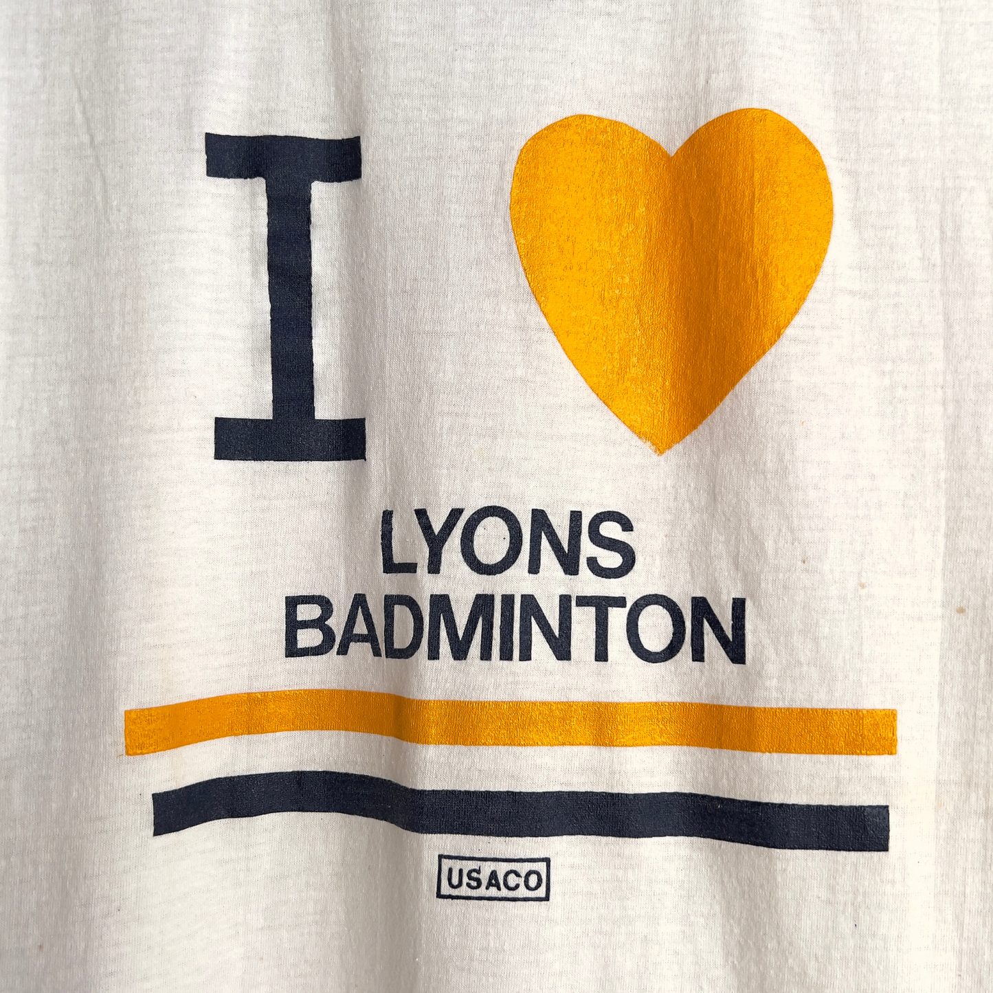 Vintage 1980s I Love Lyons Badminton USACO Ringer Tee  - Shop ThreadCount Vintage Co.