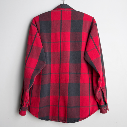 1990s Red & Black Big Mac Plaid Flannel Shirt  - Shop ThreadCount Vintage Co.