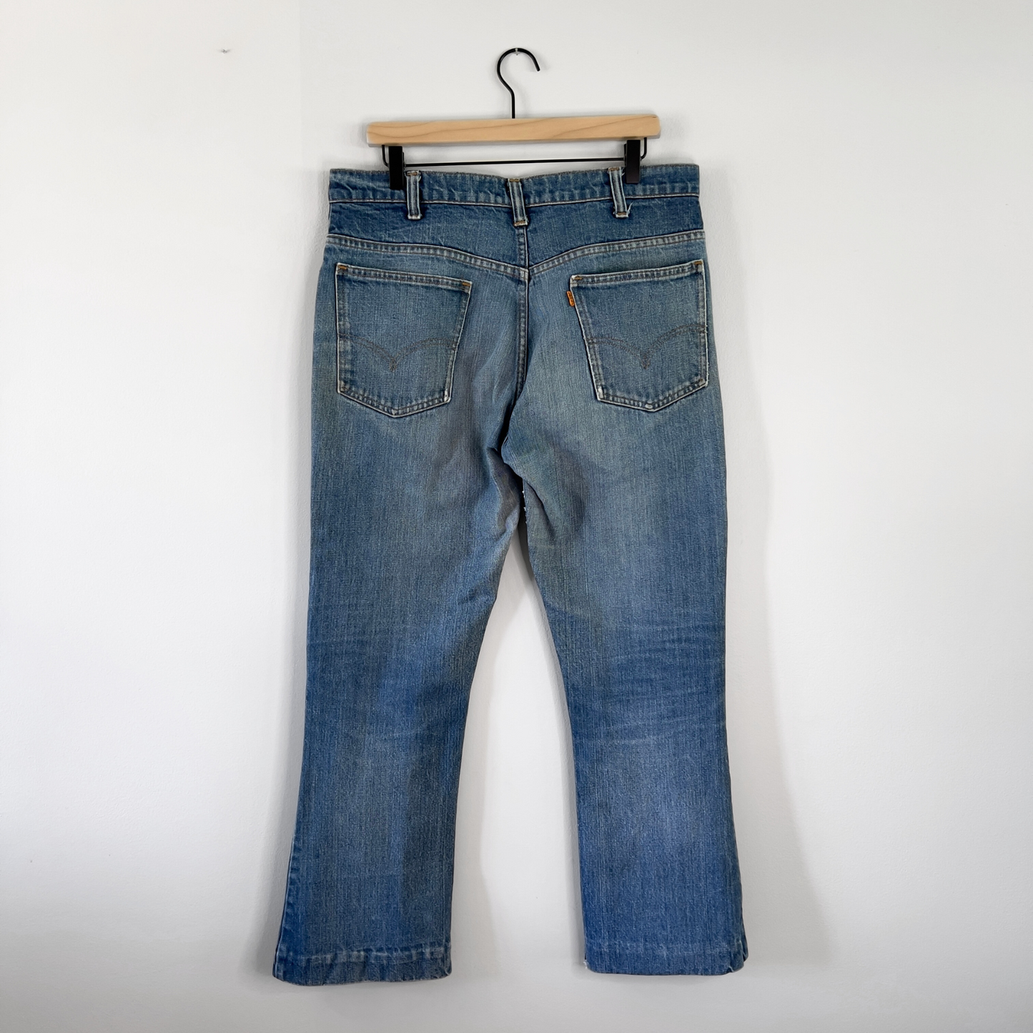 Vintage 1970s Levi's 646 Orange Tab Bootcut Denim Jeans  - Shop ThreadCount Vintage Co.