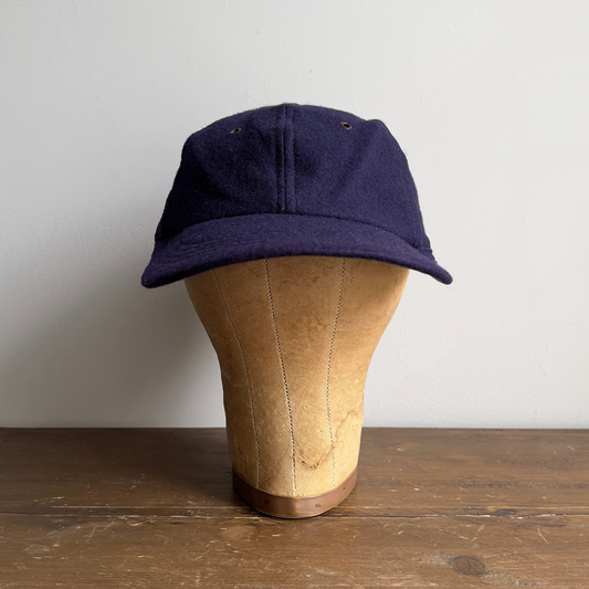 Vintage 1950s Navy Blue Wool Baseball Cap  - Shop ThreadCount Vintage Co.