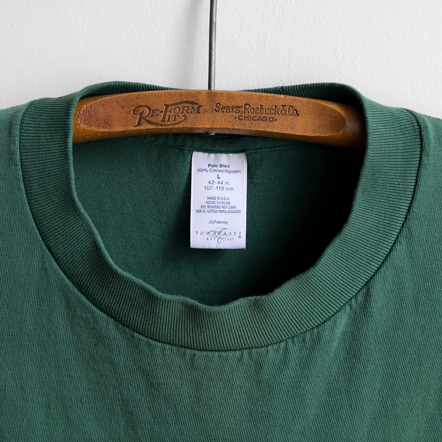 Vintage 1990s Dark Green Selvedge Pocket Tee  - Shop ThreadCount Vintage Co.