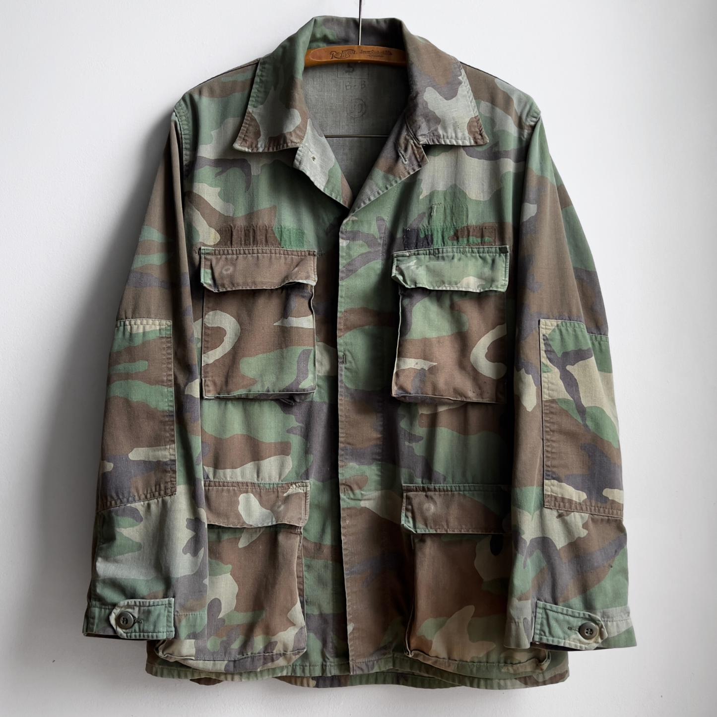 Vintage 1980s Army Camouflage BDU Light Cargo Jacket  - Shop ThreadCount Vintage Co.