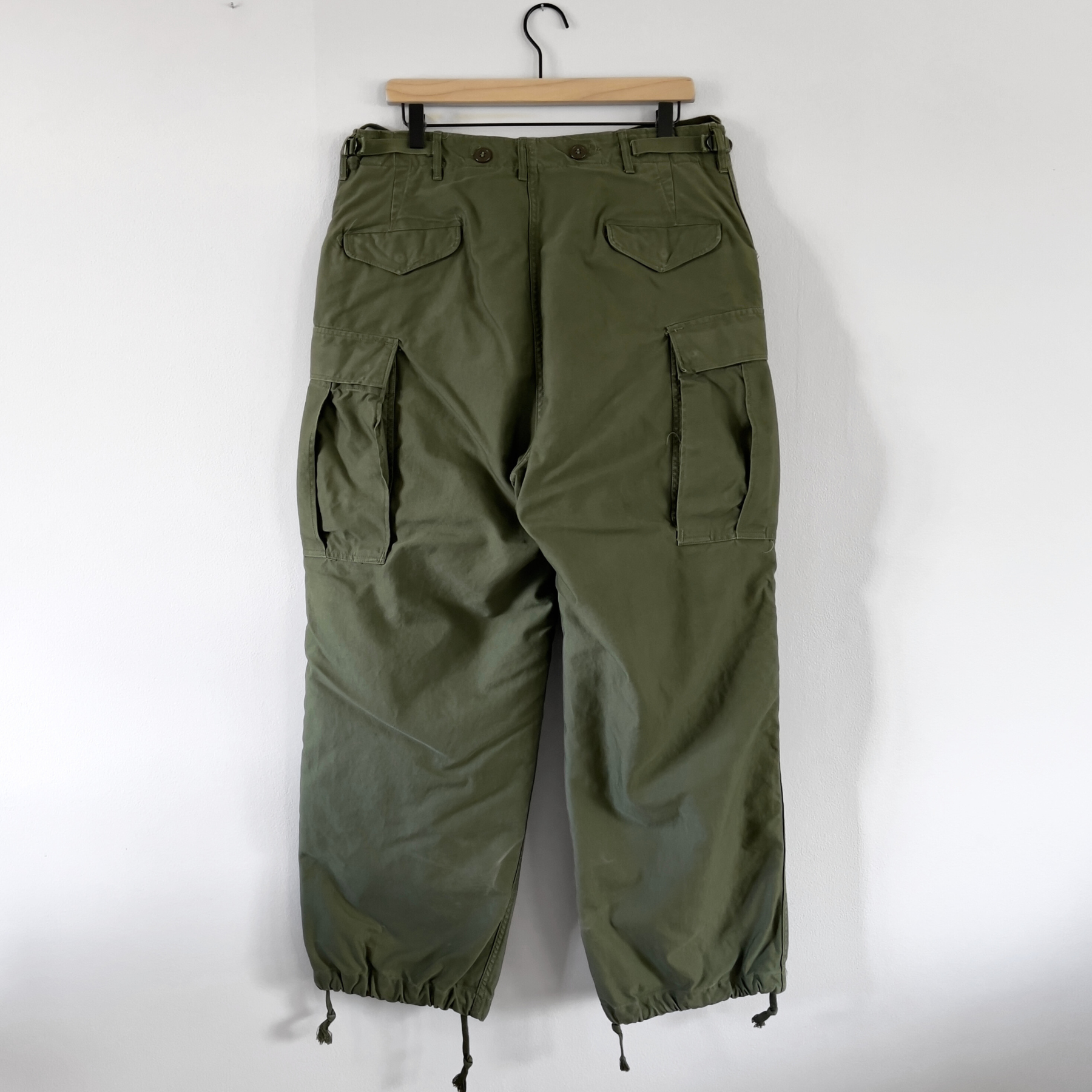 Vintage 1950s M-1951 U.S. Army Green Combat Cargo Paratrooper Pants  - Shop ThreadCount Vintage Co.