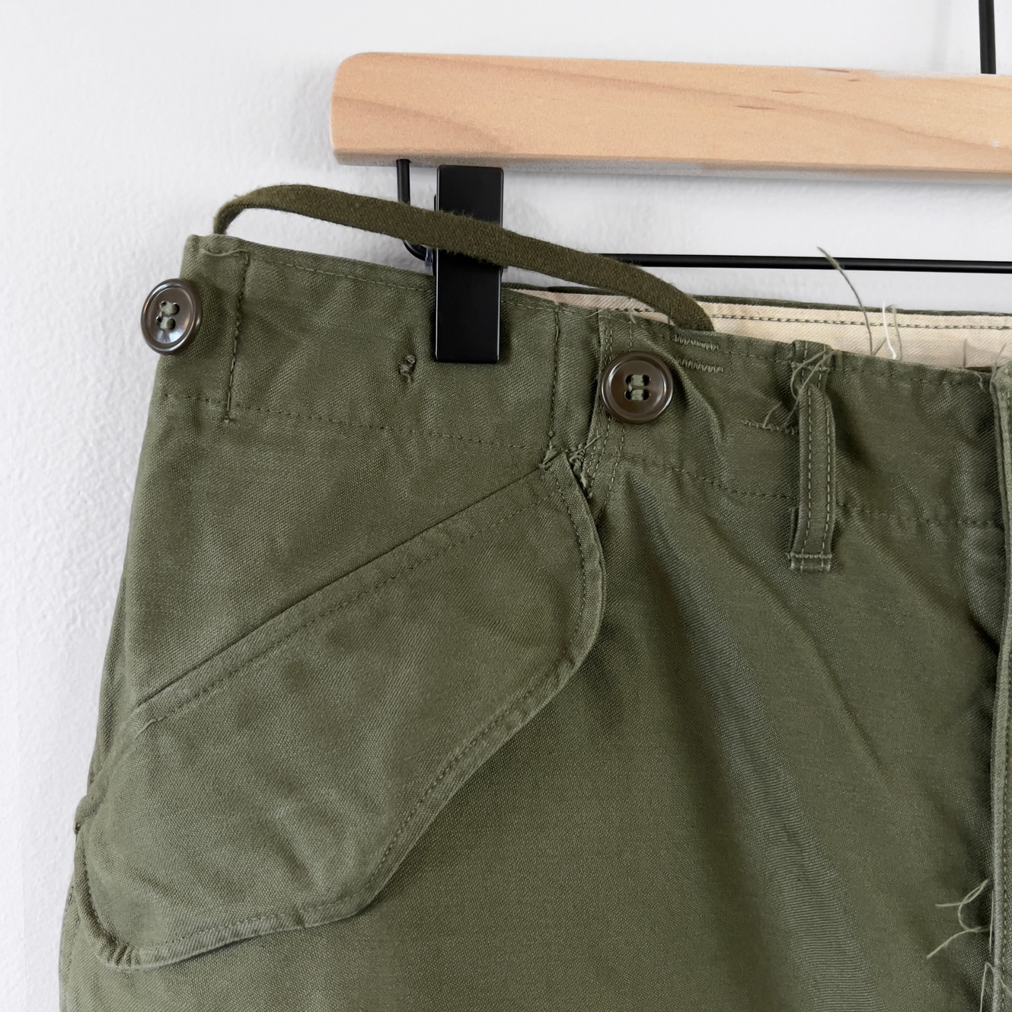 Vintage 1950s M-1951 U.S. Army Green Combat Cargo Paratrooper Pants  - Shop ThreadCount Vintage Co.