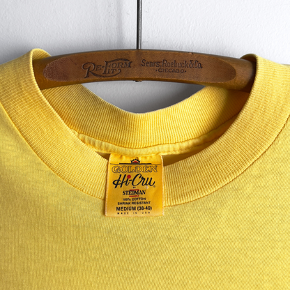 1980s San Diego World Class Yellow Pocket Tee  - Shop ThreadCount Vintage Co.