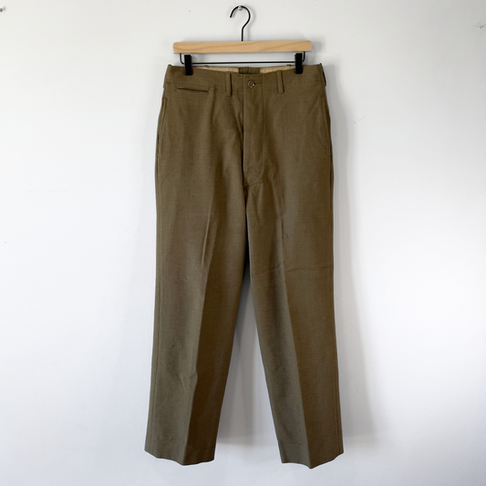 Vintage 1940s WW2 U.S. Army Serge Wool Field Pants  - Shop ThreadCount Vintage Co.