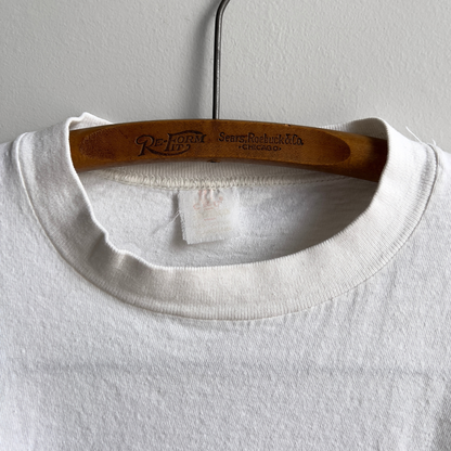 1970s American Racing White Graphic Pocket Tee  - Shop ThreadCount Vintage Co.