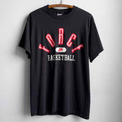 1990s Nike Force Basketball Black Graphic Tee  - Shop THREADCOUNT Vintage Co.