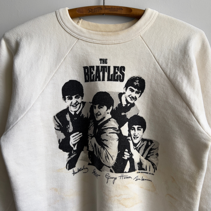 1963 The Beatles Band Nems Enterprises Graphic Sweatshirt  - Shop ThreadCount Vintage Co.