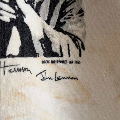 1963 The Beatles Band Nems Enterprises Graphic Sweatshirt  - Shop ThreadCount Vintage Co.