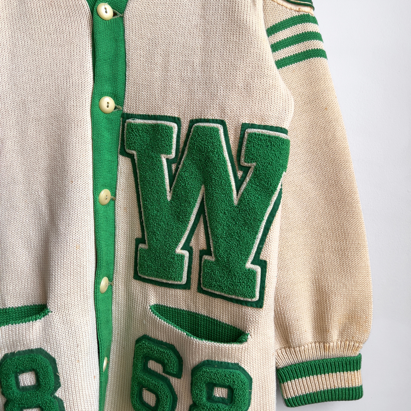 Vintage 1960s Walthers Lutheran High School Varsity Football Letterman Cardigan  - Shop ThreadCount Vintage Co.