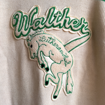 1960s Walthers Lutheran High School Varsity Football Letterman Cardigan  - Shop ThreadCount Vintage Co.