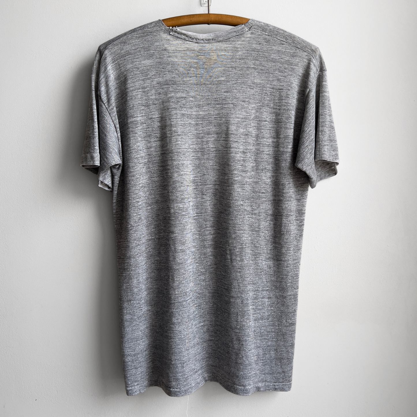 Vintage 1970s Faded Grey Threadbare Graphic Tee  - Shop ThreadCount Vintage Co.