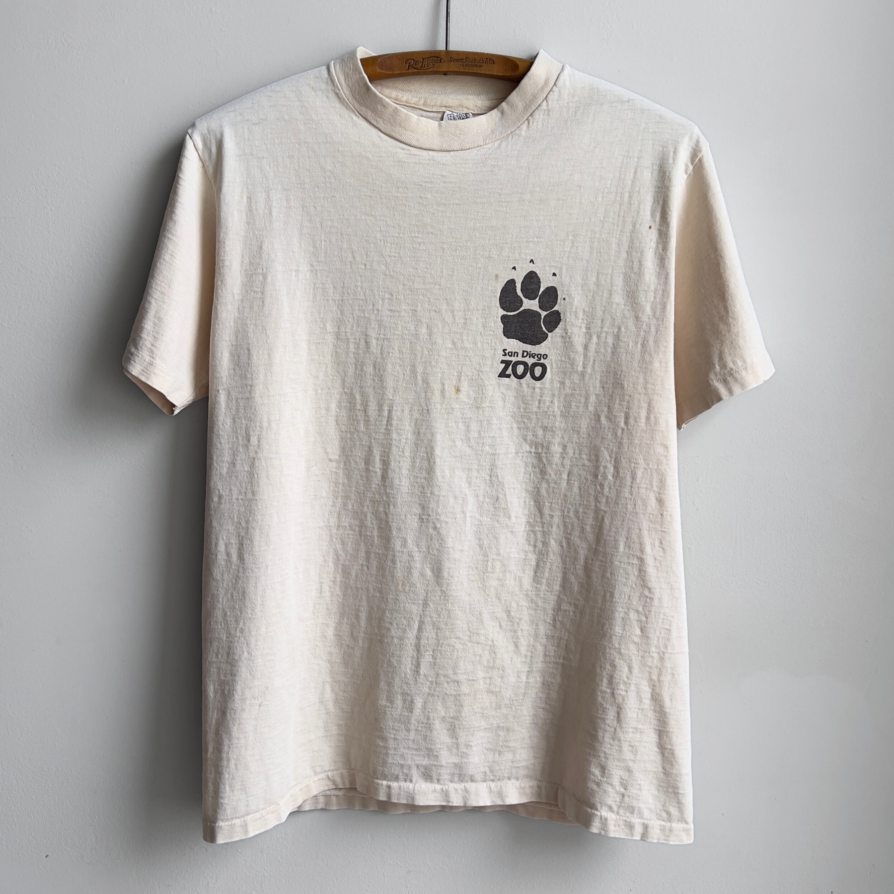 Vintage 1980s San Diego Zoo Lions Face Cream Graphic Tee  - Shop ThreadCount Vintage Co.