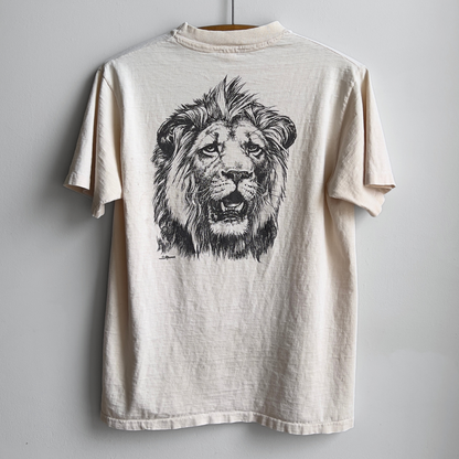 1980s San Diego Zoo Lions Face Cream Graphic Tee  - Shop ThreadCount Vintage Co.