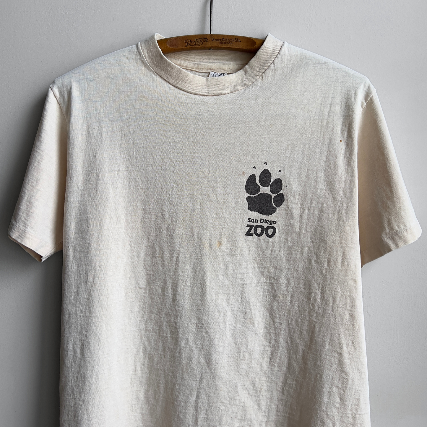 Vintage 1980s San Diego Zoo Lions Face Cream Graphic Tee  - Shop ThreadCount Vintage Co.