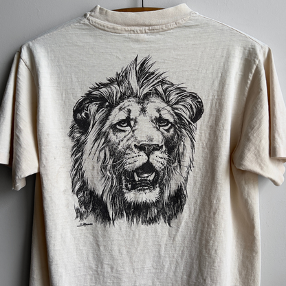 1980s San Diego Zoo Lions Face Cream Graphic Tee  - Shop ThreadCount Vintage Co.