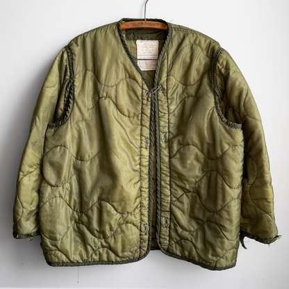 1970s U.S. Military M-51 Cold Weather Quilted Jacket Liner  - Shop ThreadCount Vintage Co.