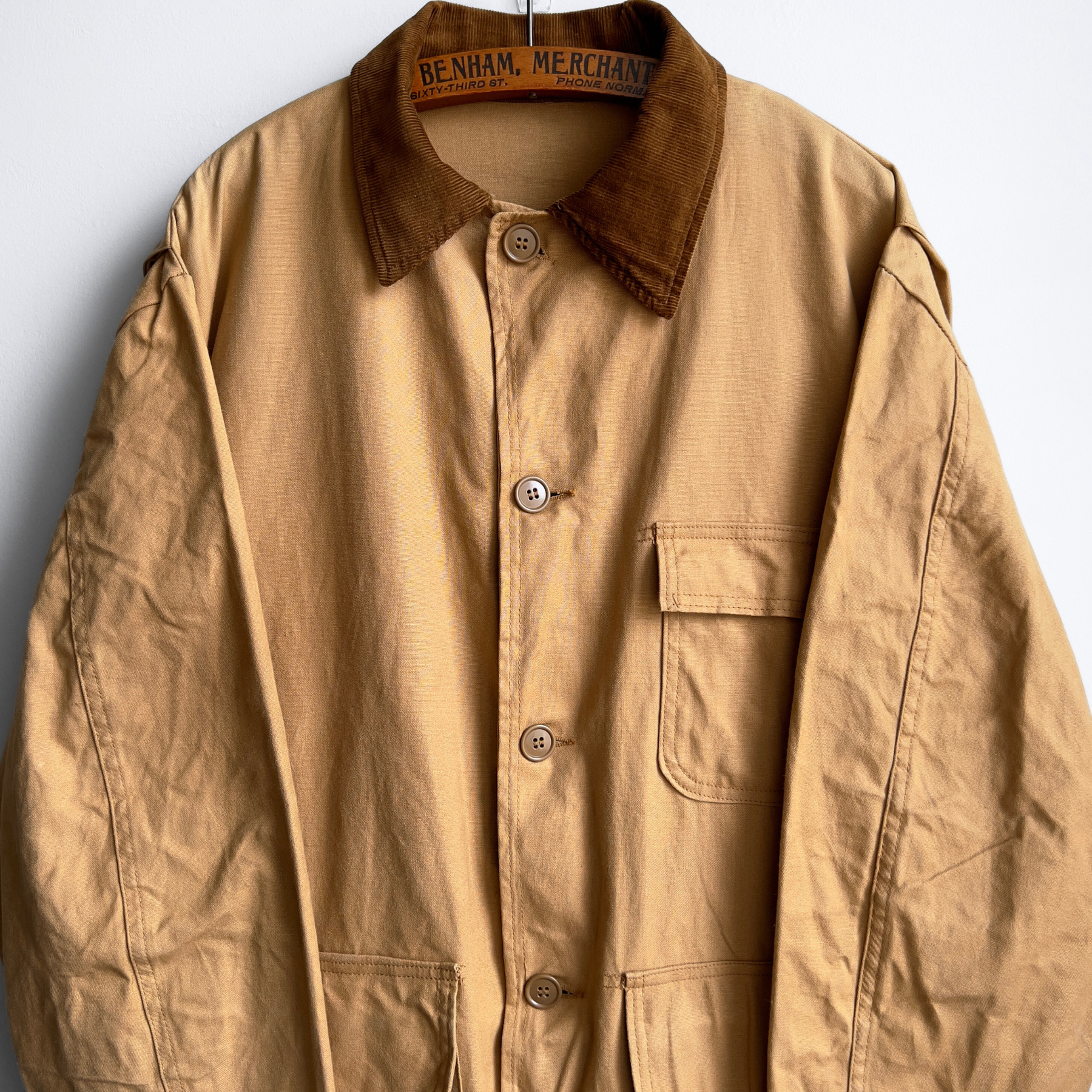 Vintage 1960s Sears Field Tested Tan Canvas Duck Hunting Jacket  - Shop ThreadCount Vintage Co.