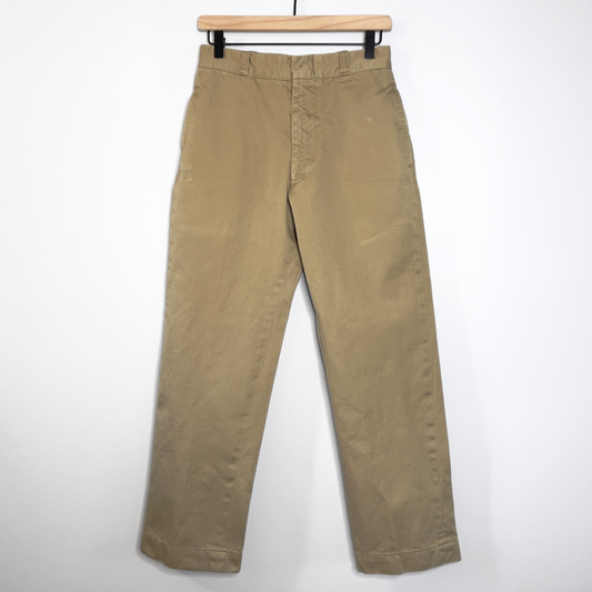 Vintage 1960s U.S. Military Khaki Tan Type 1 Cotton Uniform Chino Pants  - Shop ThreadCount Vintage Co.