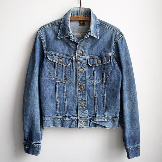 Vintage 1960s Lee 101-J Sanforized Union Made Blue Denim Jacket  - Shop ThreadCount Vintage Co.