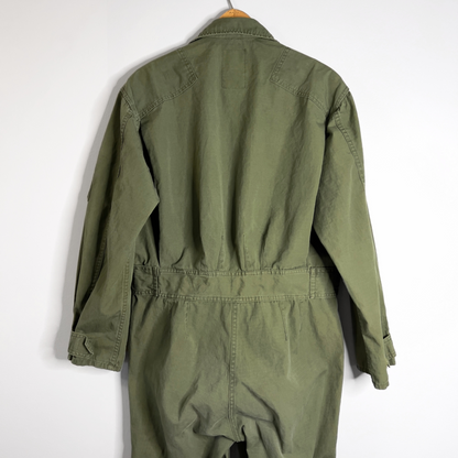 1970s U.S. Air Force OG-107 Pilot's Ripstop Full Body Cotton Jumpsuit  - Shop ThreadCount Vintage Co.